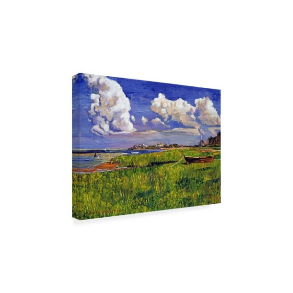 David Lloyd Glover 'A Cloudy Day At The Beach' Canvas Art,18x24